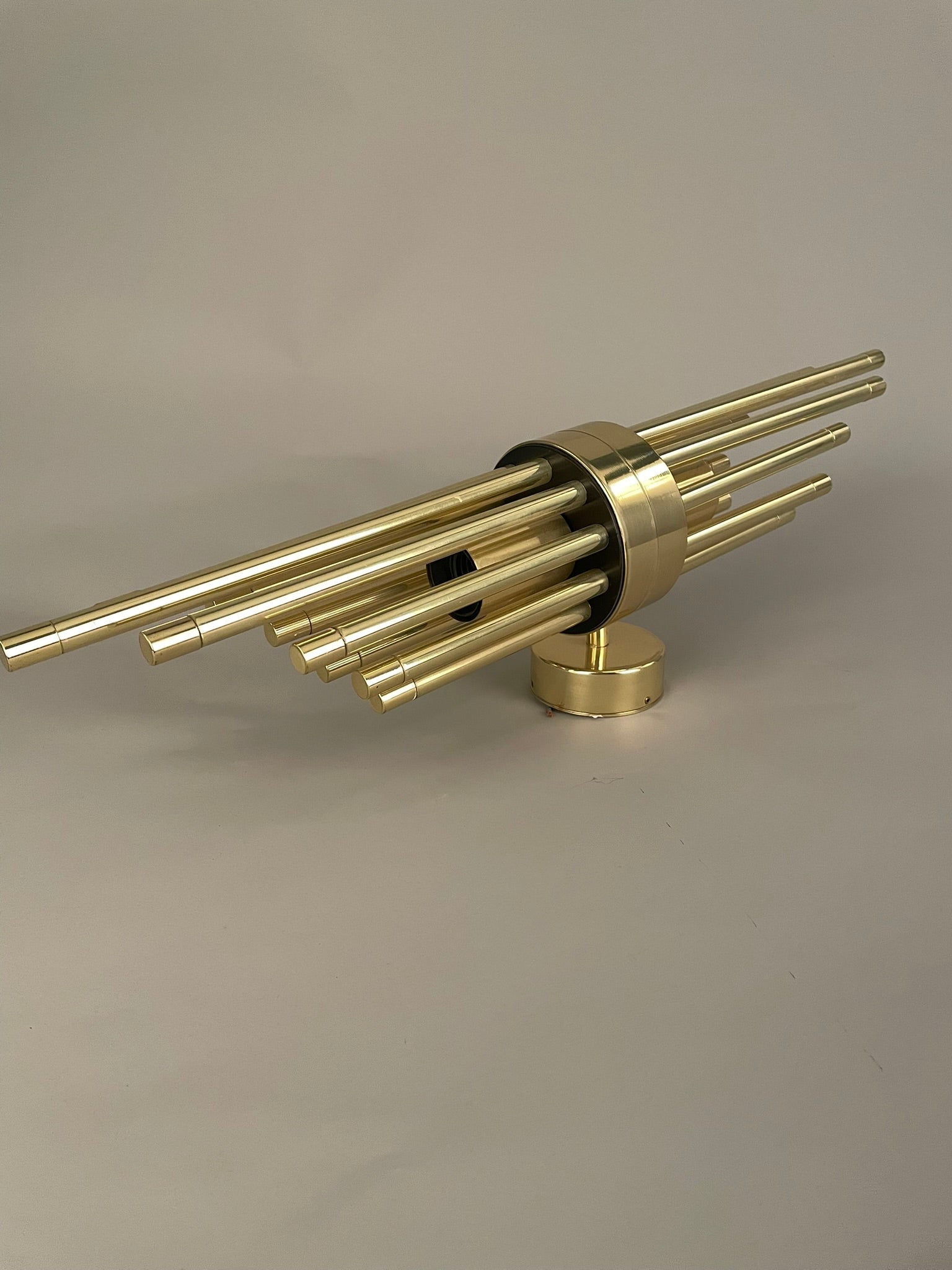 Victoria Mini Linear Brass Wall Light 57cm IP20 - Subtle Wear