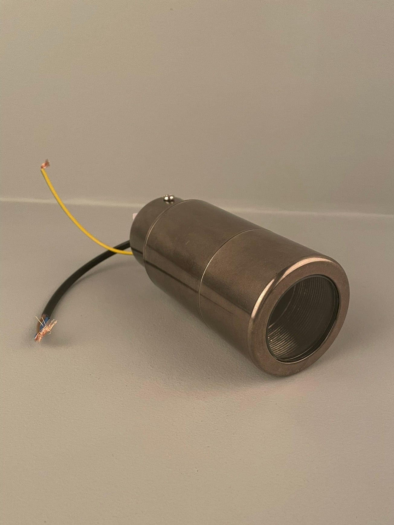 Quin Brass Cylinder Downlight - Subtle Wear