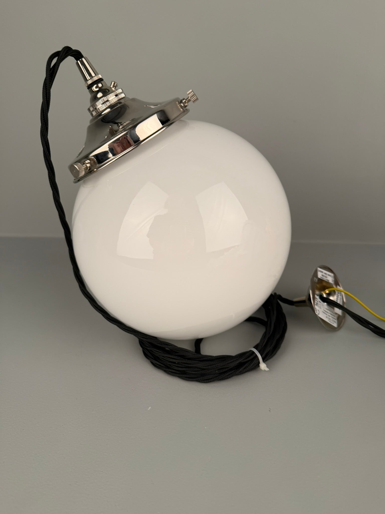 Opal Glass Globe Light Shade 20cm IP20 - Like New