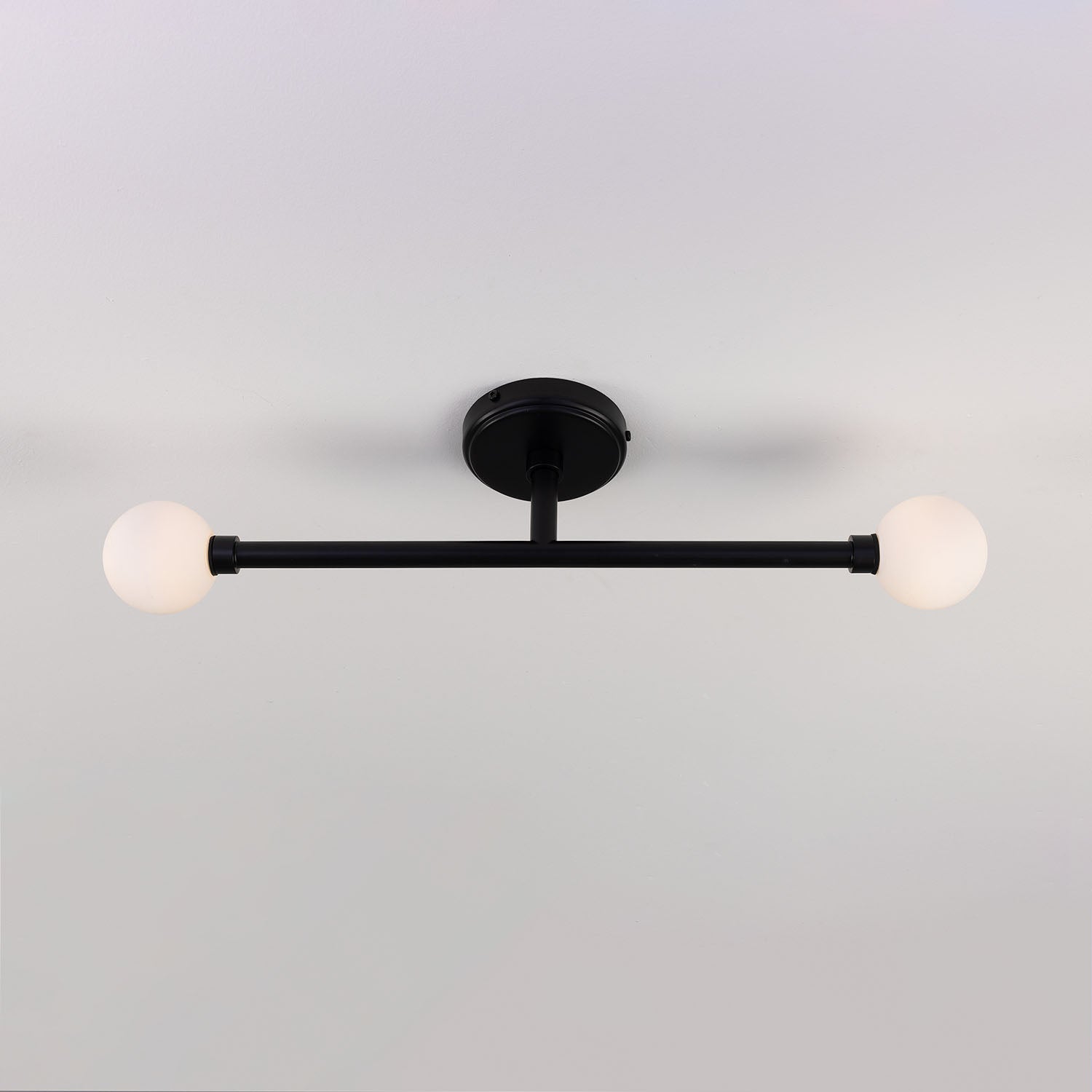 Monto Ceiling Light IP44 | H x 61cm | PCMBK | Opal