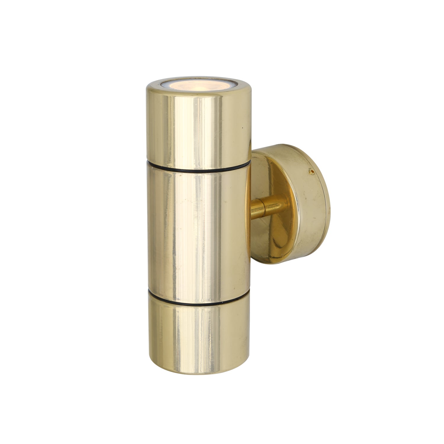 Lana Up / Down Brass Wall Light 17.5cm IP44 / IP65 - Subtle Wear
