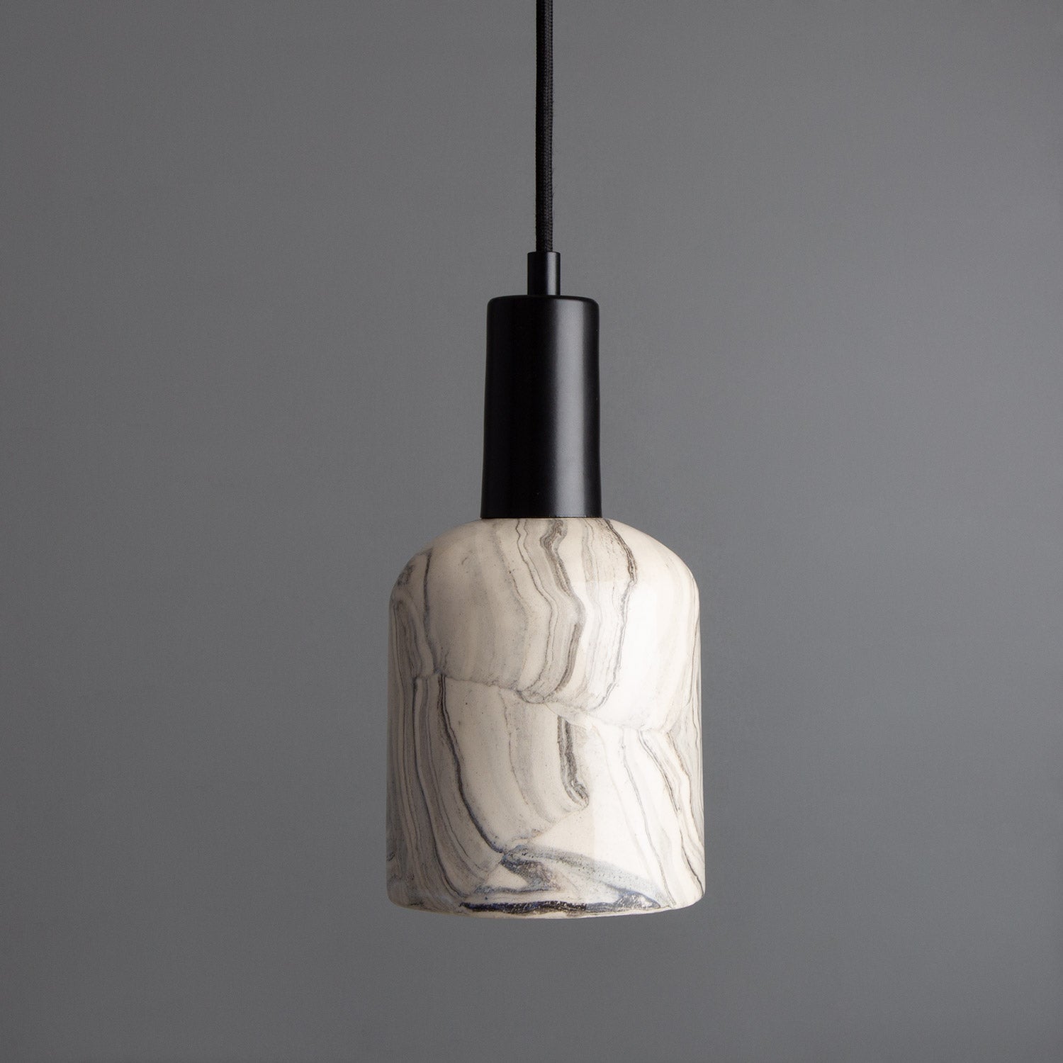 Osier Marbled Ceramic Pendant Light 11cm IP20 - Like New