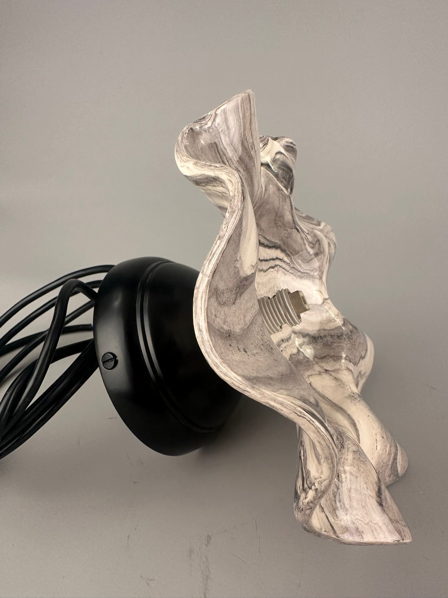 Rivale Wall Light with Wavy Marbled Ceramic Shade 21cm IP20 - Subtle Wear