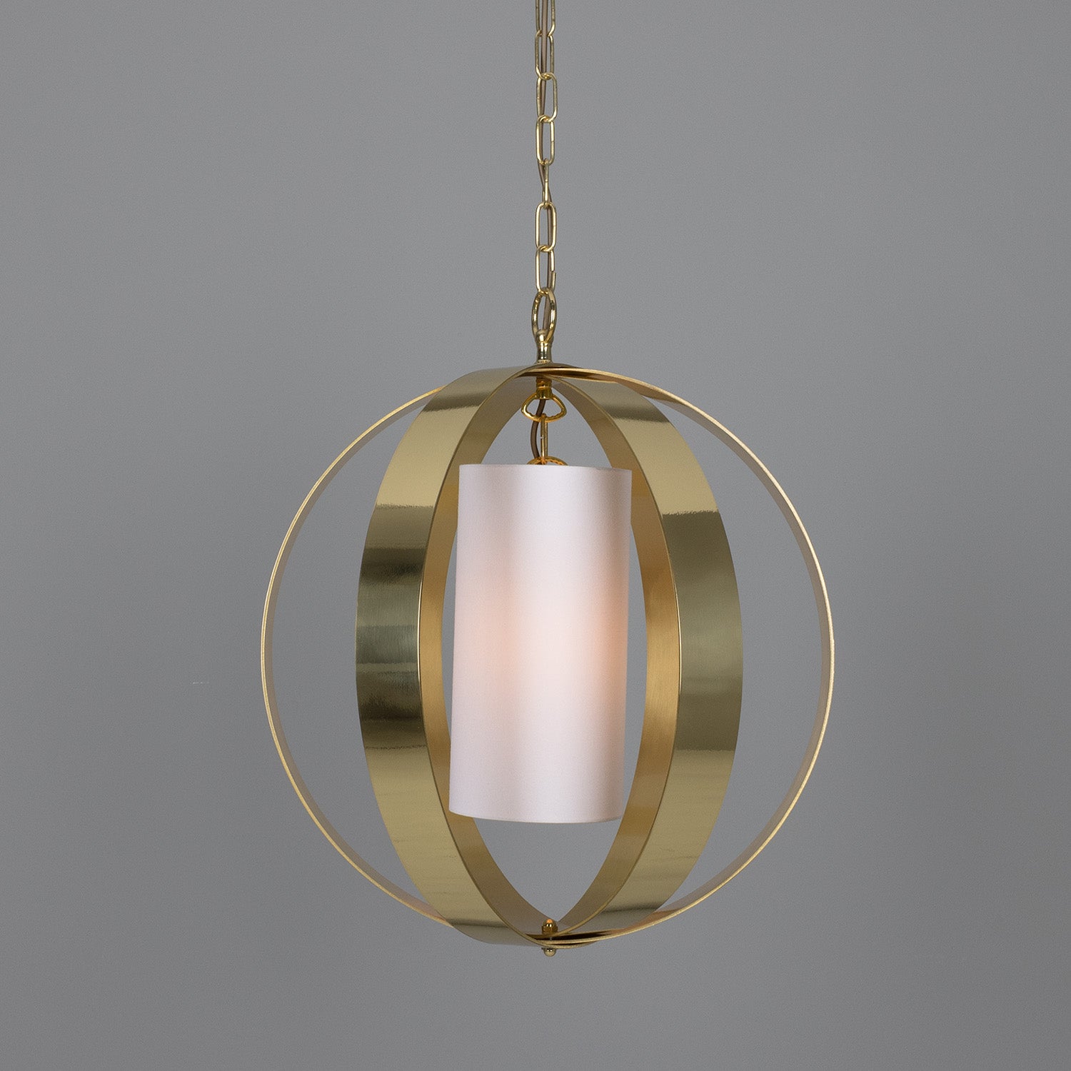 Denton Modern Brass Lantern Pendant 50cm IP20 - Like New