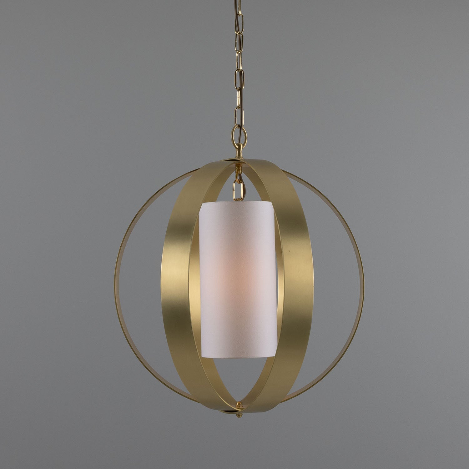 Denton Modern Brass Lantern Pendant 50cm IP20 - Like New
