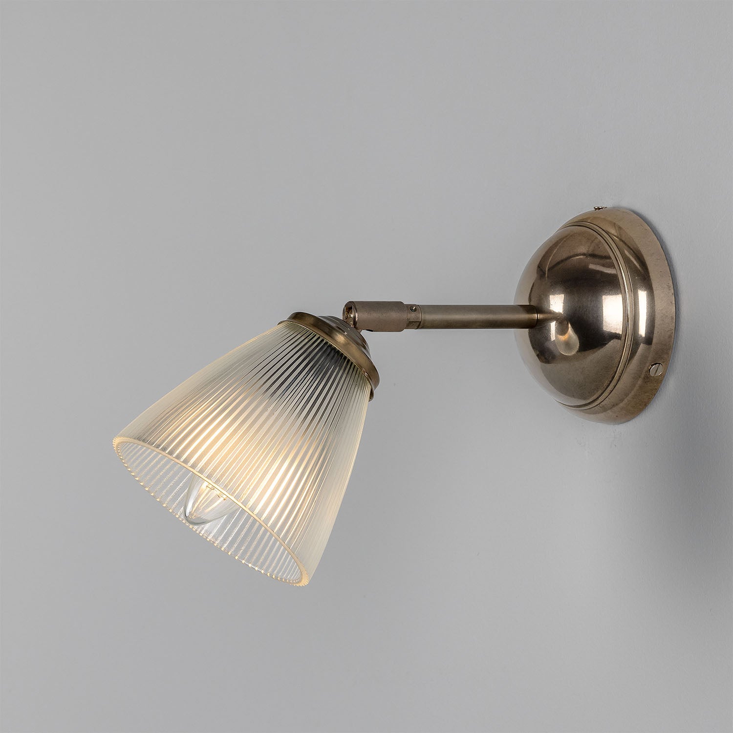 Gadar Vintage Prismatic Glass Wall Light with Swivel
