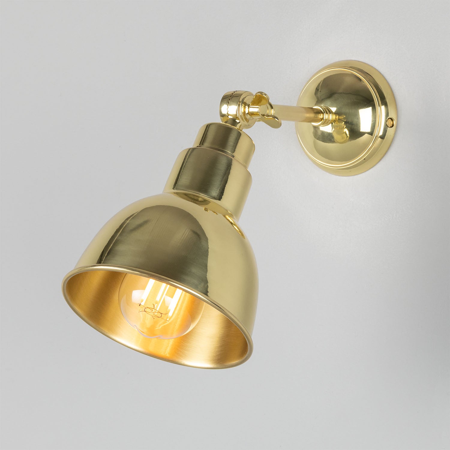 Baku Vintage Adjustable Wall Light 15cm IP20 - Subtle Wear