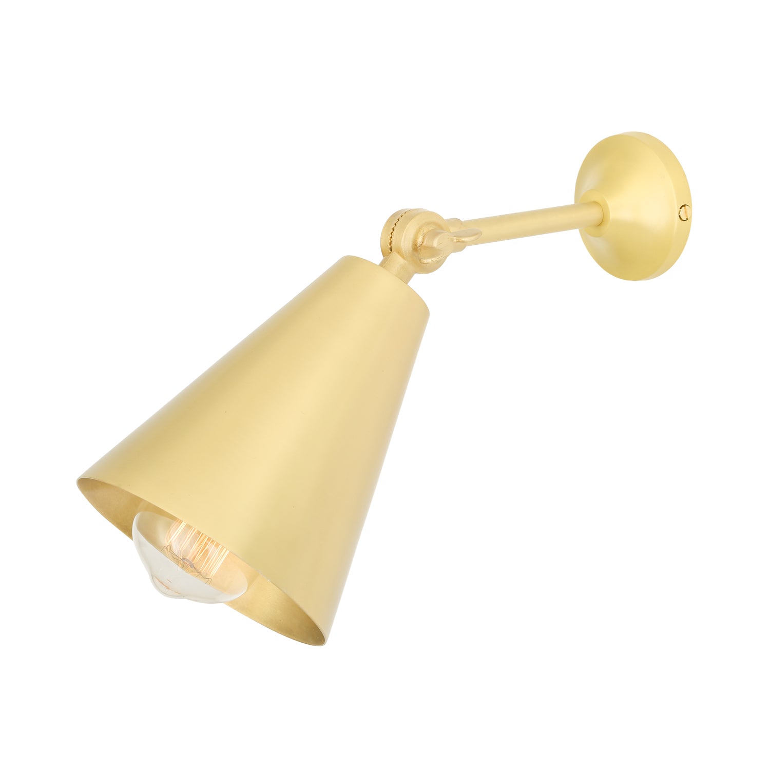 Moya Adjustable Brass Wall Light 14cm IP20 - Like New