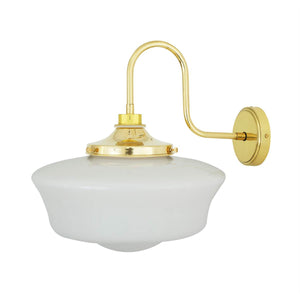 Anath Schoolhouse Swan Neck Wall Light IP44 - View 4