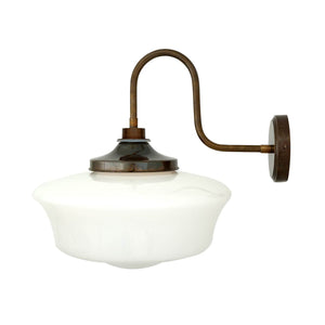 Anath Schoolhouse Swan Neck Wall Light IP44 - View 2