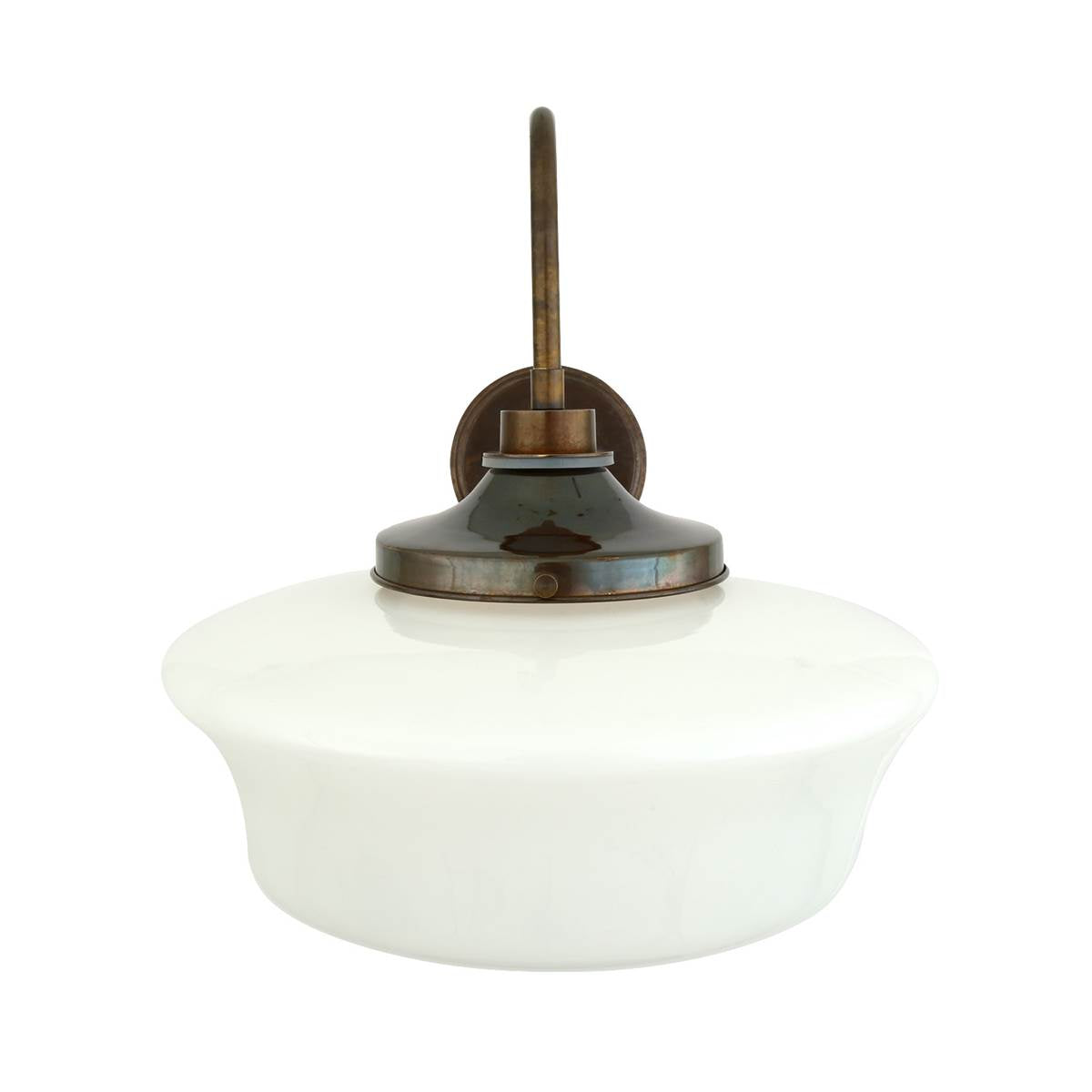 Anath Schoolhouse Swan Neck Wall Light IP44 - View 1