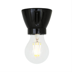 Baltimore Flush Light Fitting | Black - View 3
