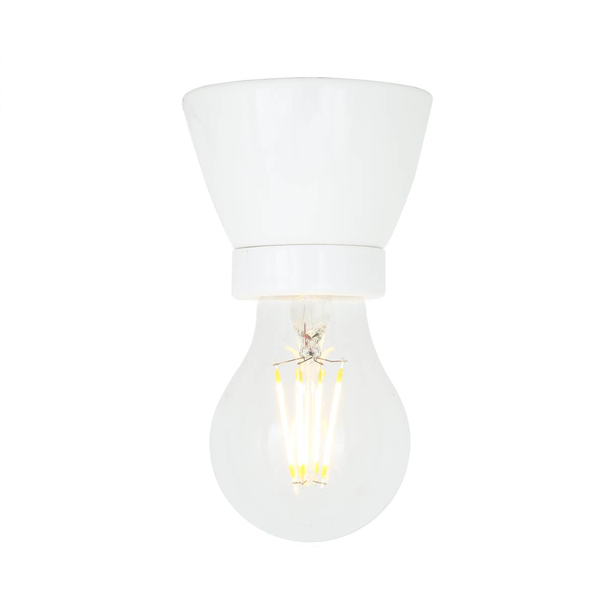 Baltimore Flush Light Fitting | Black - View 2