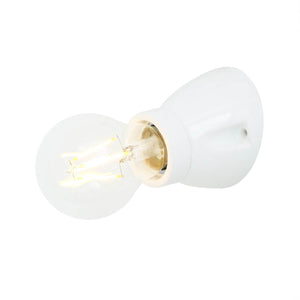 Baltimore Angled Flush Light Fitting | White - View 3