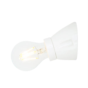 Baltimore Angled Flush Light Fitting | White - View 4