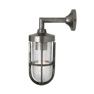 Cladach brass well glass wall light IP65 - View 2