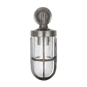 Cladach brass well glass wall light IP65 - View 3