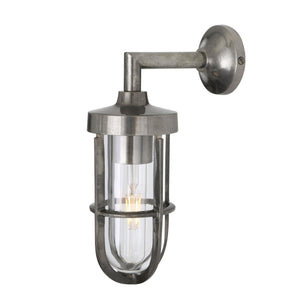 Cladach brass well glass wall light IP65 - View 4