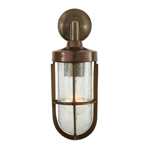 Cladach brass well glass wall light IP65 - View 11