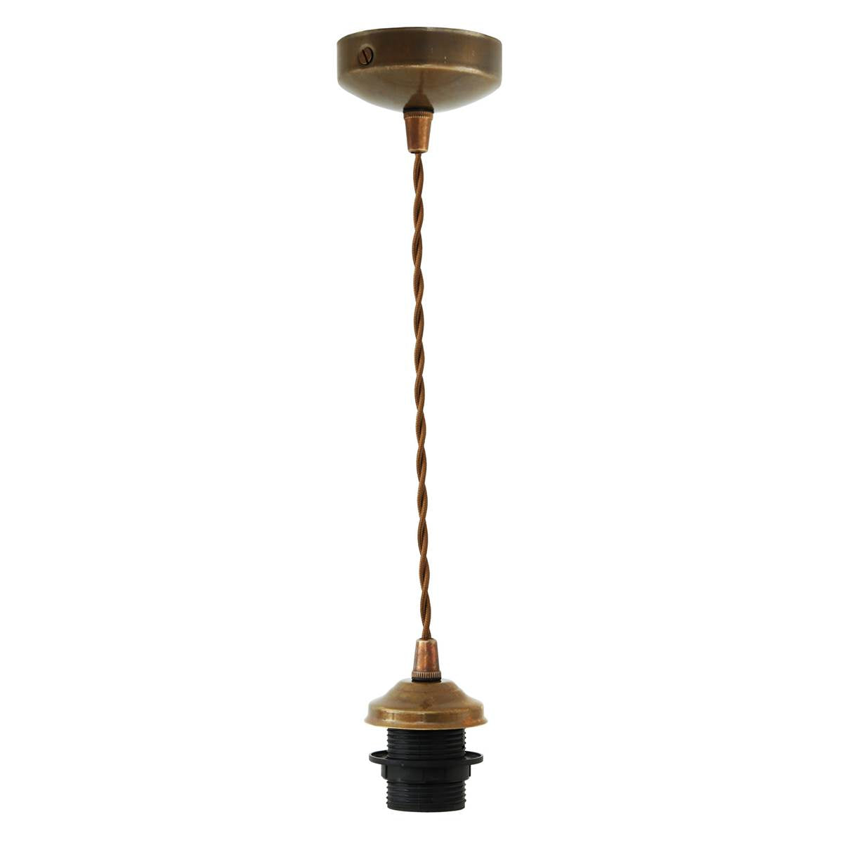 Doha twisted braided suspension pendant light - View 1