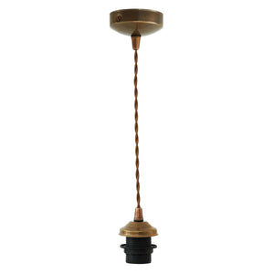 Doha twisted braided suspension pendant light - View 1