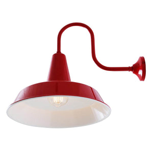 Hex factory industrial wall light - View 8