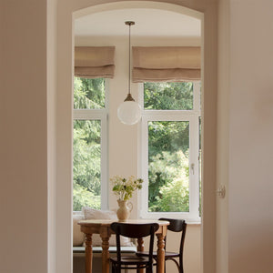 Gentry Opal Globe Pendant Light 25cm IP20 - View 15