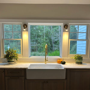 Accra Traditional Small Brass Spotlight 8cm IP20 - View 7