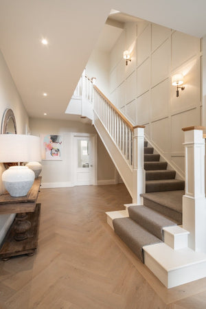 Gorey Modern Wall Light with Fabric Shade 47cm IP20 - View 19