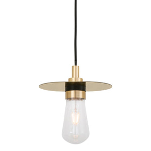 Kai Brass Bathroom Pendant Light IP65 - View 3