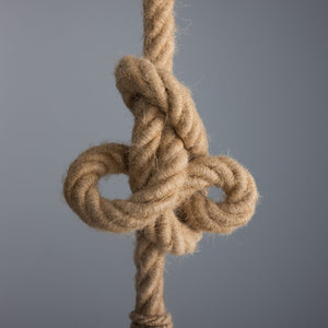 Azores Jute Rope Pendant Light with Opal Glass Globe 30cm IP44 - View 8