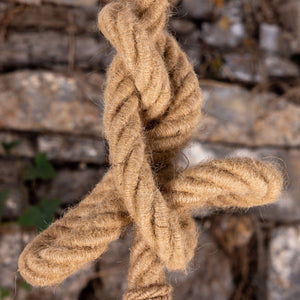 Azores Jute Rope Pendant Light with Opal Glass Globe 30cm IP44 - View 16