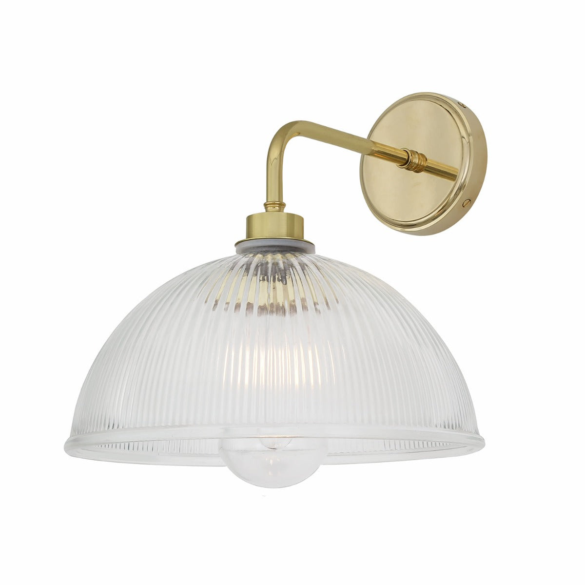Maris Prismatic Glass Bathroom Wall Light IP65 - View 1