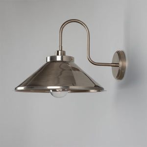 Nerissa Brass Swan Neck Wall Light 37.5cm IP65 - View 9