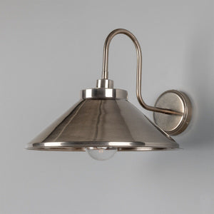 Nerissa Brass Swan Neck Wall Light 37.5cm IP65 - View 7