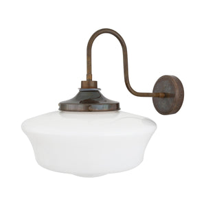 Anath Schoolhouse Swan Neck Wall Light IP44 - View 5
