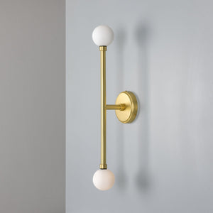 Monto Double Globe Slim Bathroom Wall Light 61cm IP44 - View 19