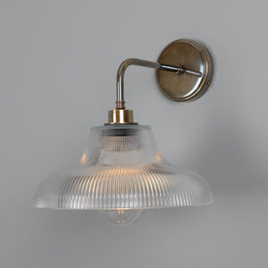 Mono Vintage Railway Glass Bathroom Wall Light 30cm IP65 - View 7