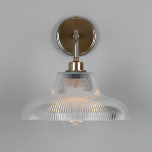 Mono Vintage Railway Glass Bathroom Wall Light 30cm IP65 - View 8