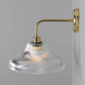 Mono Vintage Railway Glass Bathroom Wall Light 30cm IP65 - View 24