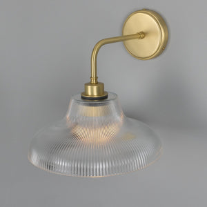 Mono Vintage Railway Glass Bathroom Wall Light 30cm IP65 - View 4