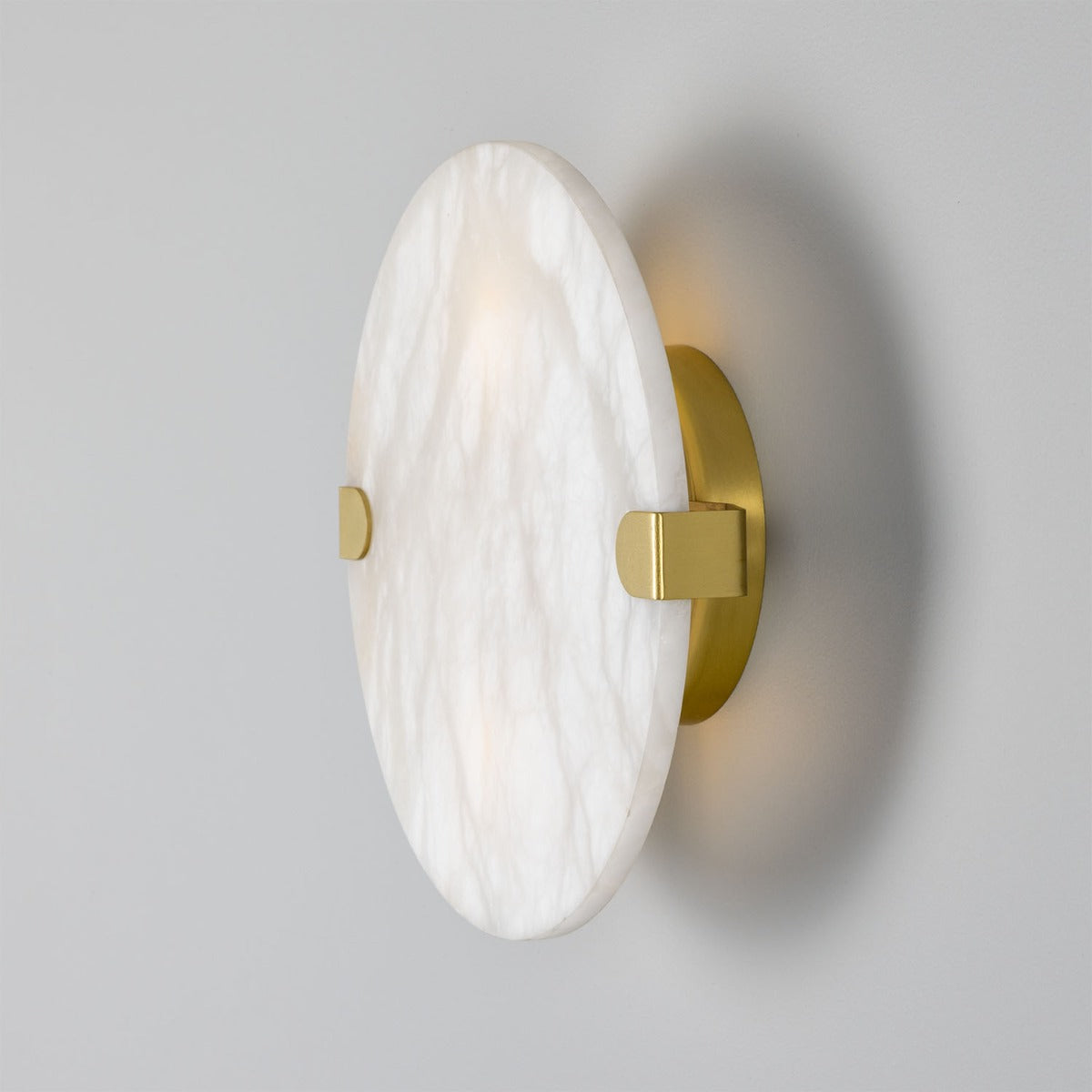 Dundee Circular Alabaster Wall Light - View 6