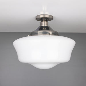 Schoolhouse Traditional Flush Ceiling Light 35cm - View 4