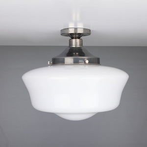 Schoolhouse Traditional Flush Ceiling Light 35cm - View 3