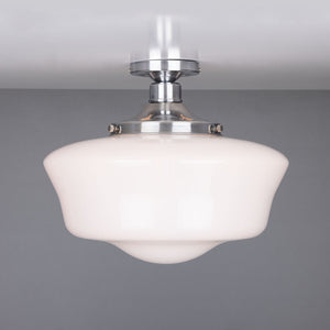 Schoolhouse Traditional Flush Ceiling Light 35cm - View 9