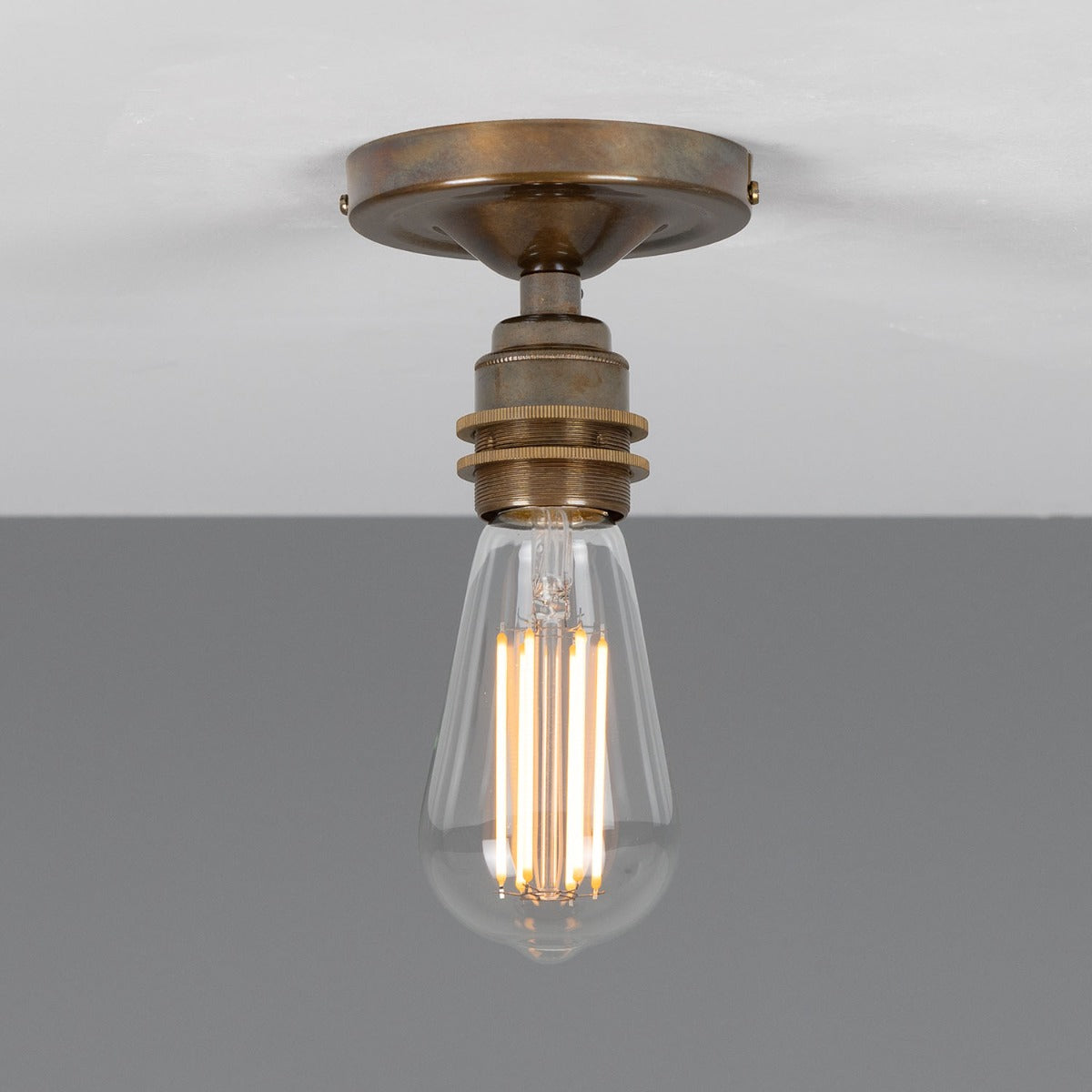 Bexter Vintage Flush Ceiling Light 10cm IP20 - View 2