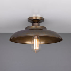 Telal Industrial Factory Flush Ceiling Light 32cm IP20 - Main View