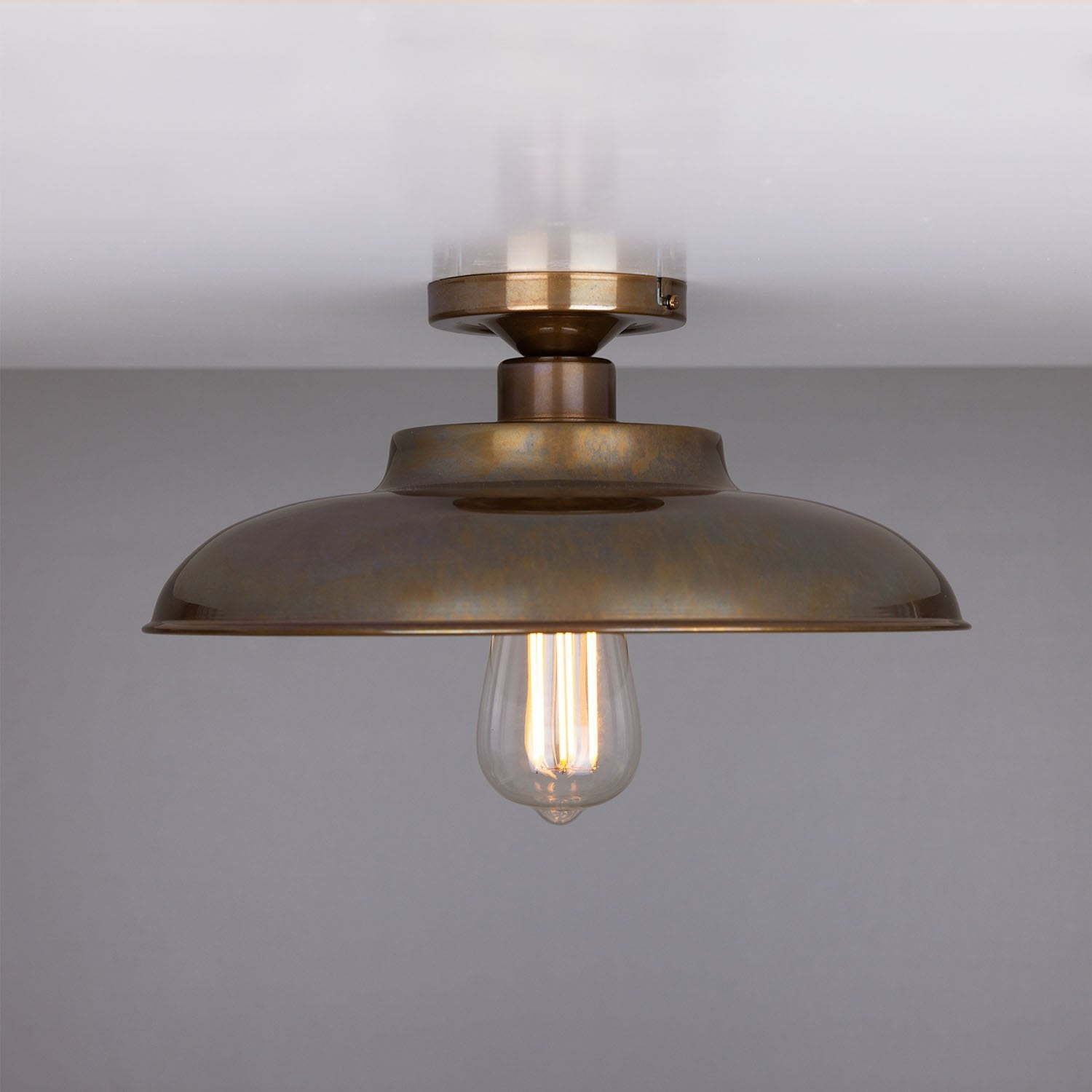Telal Industrial Factory Flush Ceiling Light 32cm IP20 - View 2
