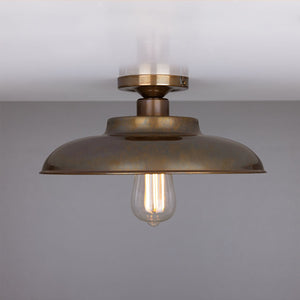Telal Industrial Factory Flush Ceiling Light 32cm IP20 - View 2