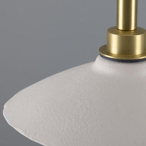 Pyrus Organic Ceramic Bathroom Pendant Light 28cm, Matte White Striped IP44 - View 17